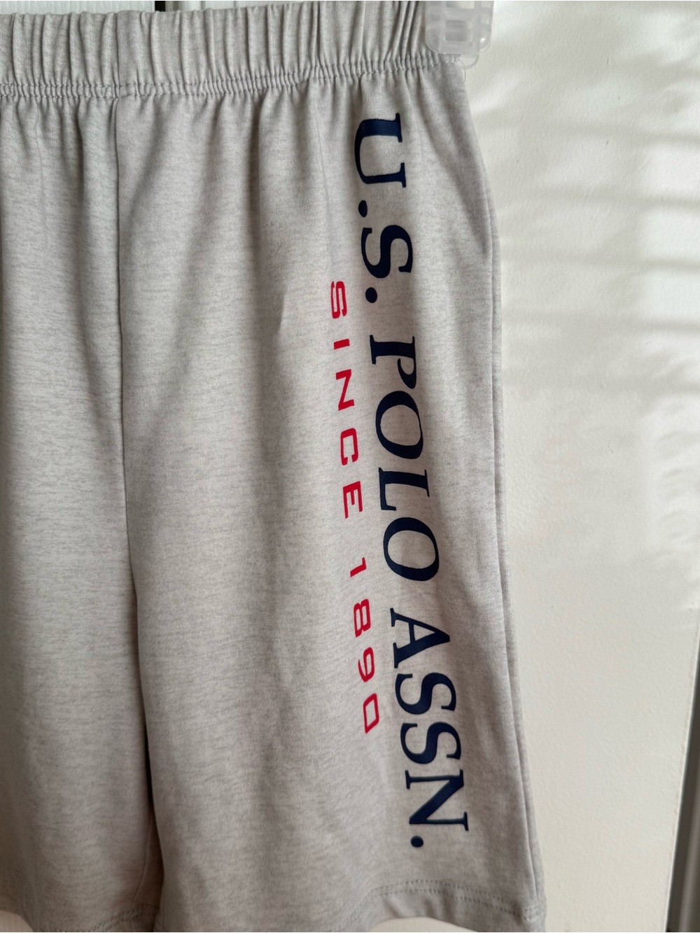 US Polo Assn Boys Pajama Set 6/7 Red Tie Dye USA Shirt Gray Shorts SleepWear New - Picture 11 of 16